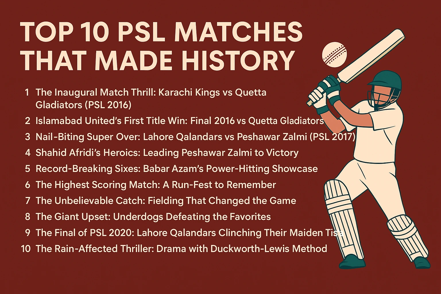 Top 10 PSL Matches